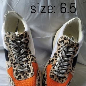 Tennis Shoes, sneakers, Leopard size 6.5